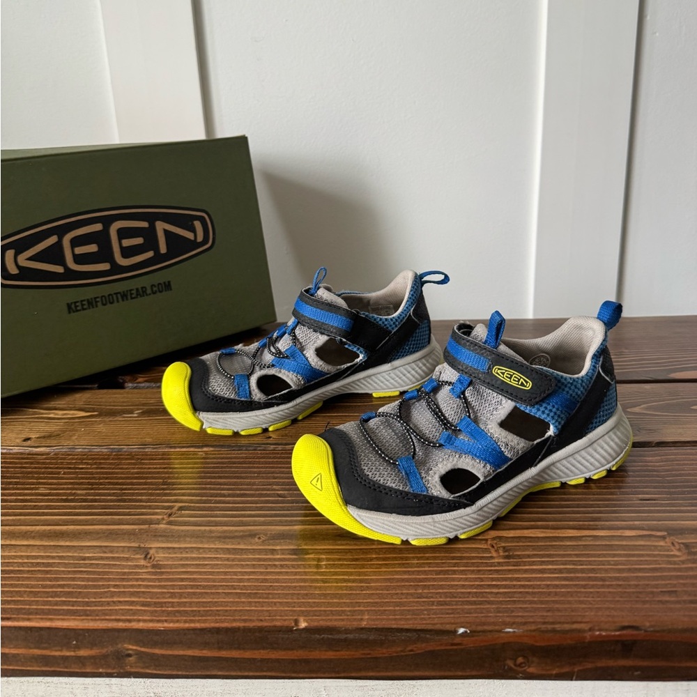 Keen Kids Blue Gray Yellow Sport Sandals